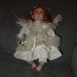 Sweet Vintage Angel Porcelain Doll